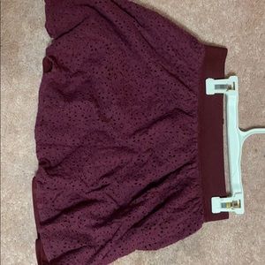 Maroon skirt